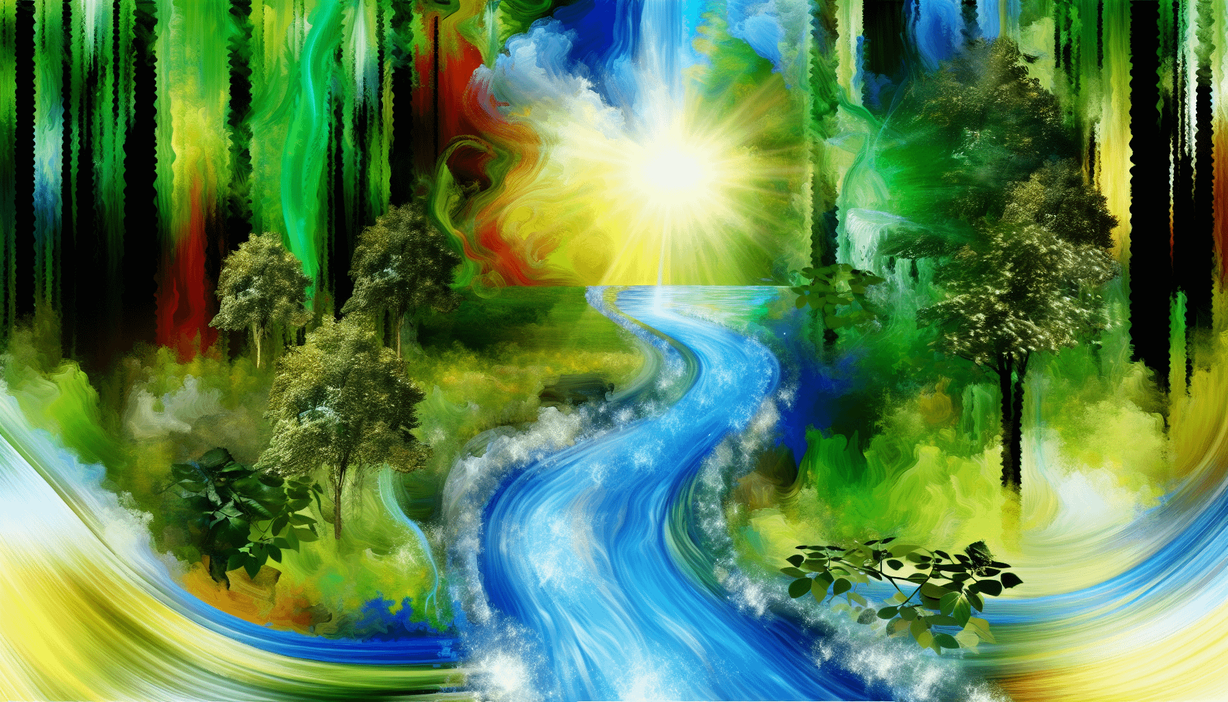 Die Bedeutung der Wasseranalyse für Umwelt und Gesundheit 5 Eine lebendige Darstellung von Wasser als der Quelle allen Lebens. Stellen Sie sich lebendiges, lebensspendendes Wasser vor, das aus einer Quelle im Herzen eines üppigen, grünen Waldes fließt. Das Wasser wimmelt vor Leben und Energie und spiegelt das Sonnenlicht wider, das durch das Blätterdach der hoch aufragenden Bäume schimmert. Ein vielfältiges Ökosystem gedeiht rund um diese Quelle, mit Pflanzen, Tieren und Insekten, die in Harmonie koexistieren. Eine exquisite Darstellung natürlicher Reinheit und des Gleichgewichts im Ökosystem.